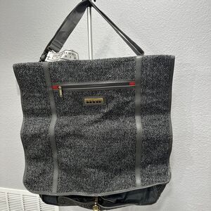 NWT Oscar De La Renta Gray Folding Garment Bag Designer Luggage‎